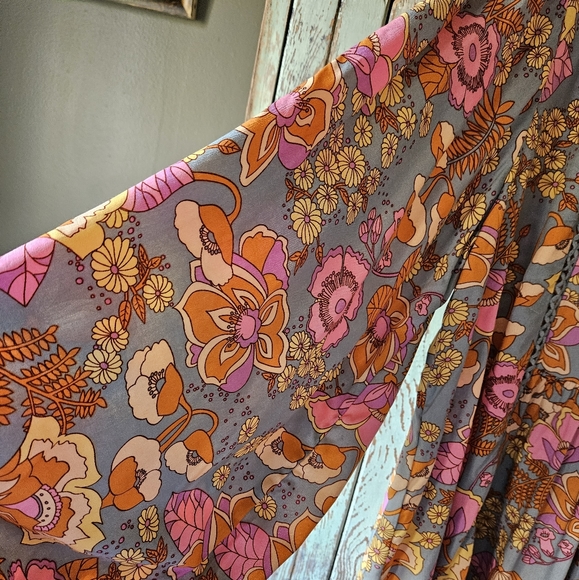 1X RustyDusty Flowy Floral dress - Picture 4 of 10